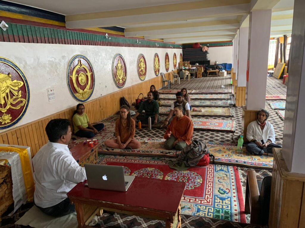 Basic Pranic Healing class being conducted in Leh, Ladakh
